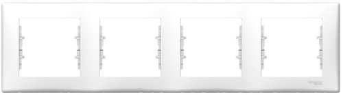 Рамка горизонтальная Schneider Electric Sedna 4-м. белый картинка
